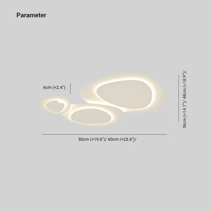 Plafoniera Moderna in Metallo Bianco