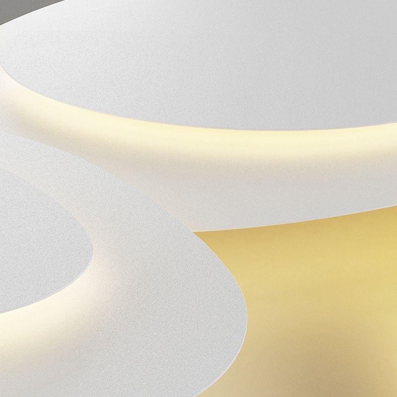 Plafoniera Moderna in Metallo Bianco