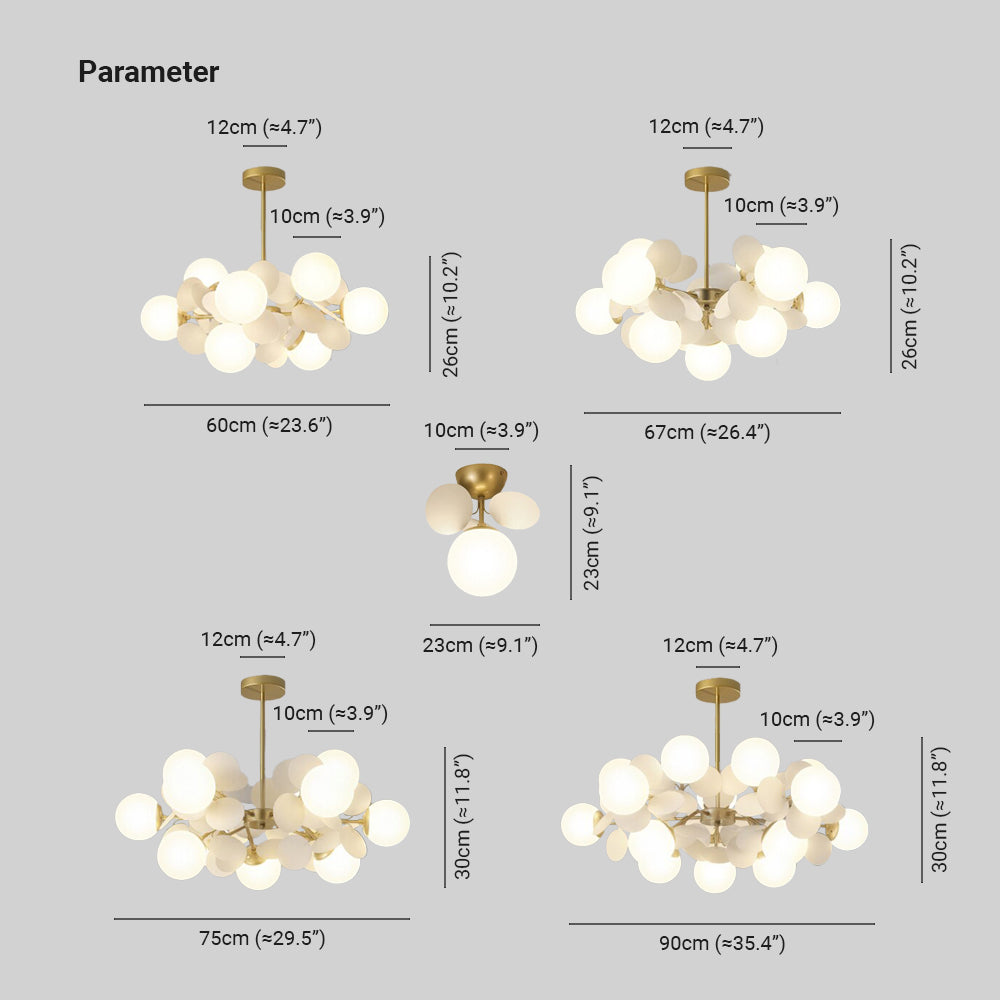 Moderni Bellissimi Soffitto LED Lampadari Acrilico Vetro