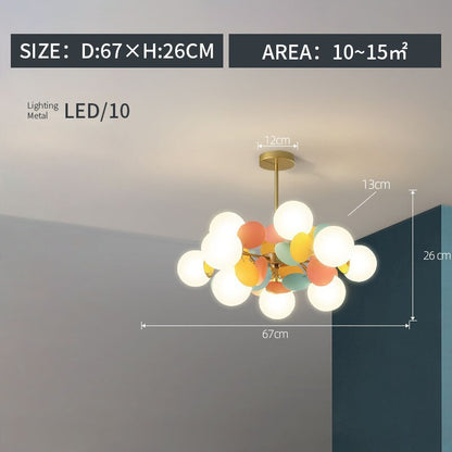 Moderni Bellissimi Soffitto LED Lampadari Acrilico Vetro