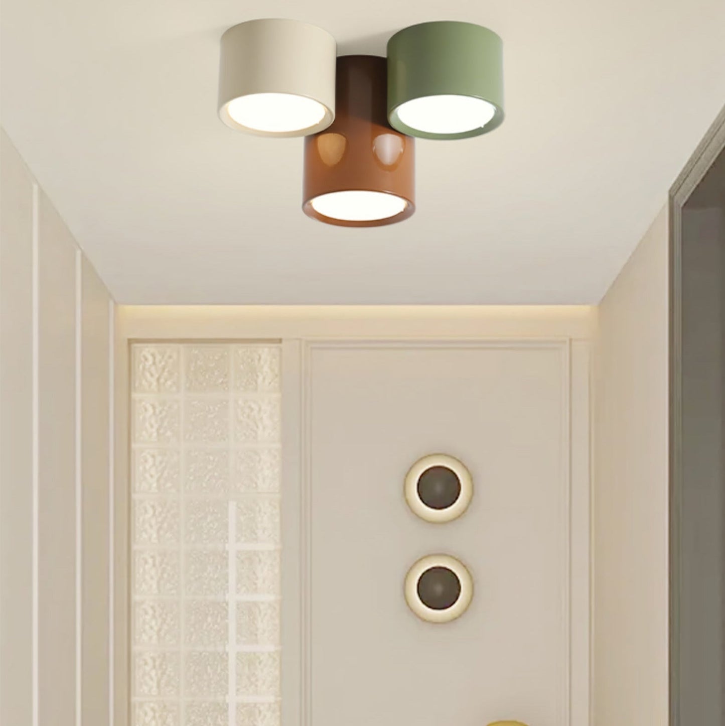 Aria Lampada da Soffitto Combinata Colorata
