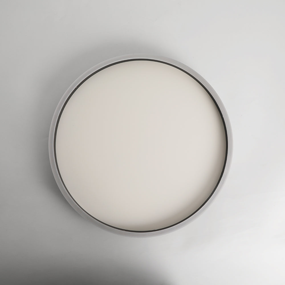 Minimalista LED Plafoniera Anello Metallo Nero