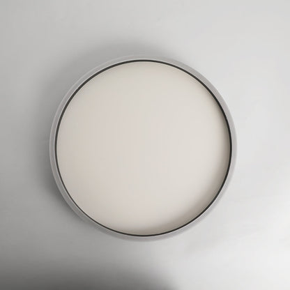 Minimalista LED Plafoniera Anello Metallo Nero