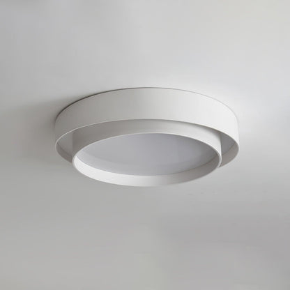 Lampada da Soffitto con Doppio Anello a Forma Cilindrica