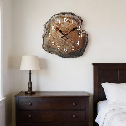 Orologio da parete in legno naturale decorazione per camera da letto