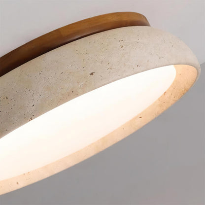 Ritta Lampada da Soffitto in Pietra Travertino