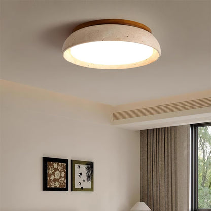 Ritta Lampada da Soffitto in Pietra Travertino