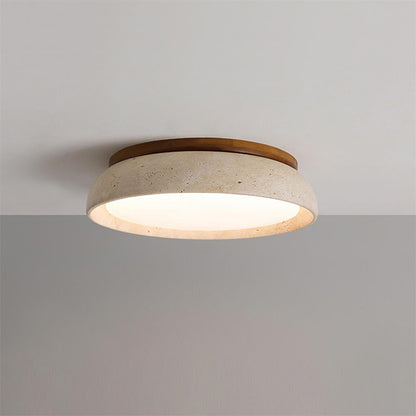 Ritta Lampada da Soffitto in Pietra Travertino