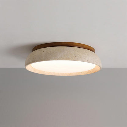 Ritta Lampada da Soffitto in Pietra Travertino