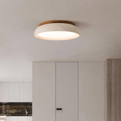 Ritta Lampada da Soffitto in Pietra Travertino