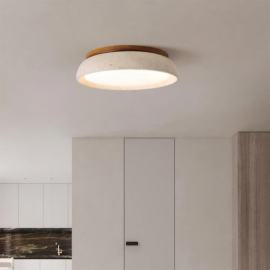 Ritta Lampada da Soffitto in Pietra Travertino