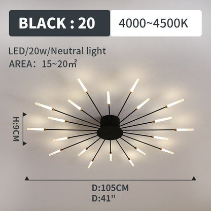 Moderni LED Montaggio Incasso Plafoniere Fuochi Artificiali
