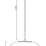 Ruscello - Lampada a Sospensione per Cucina e Sala da Pranzo